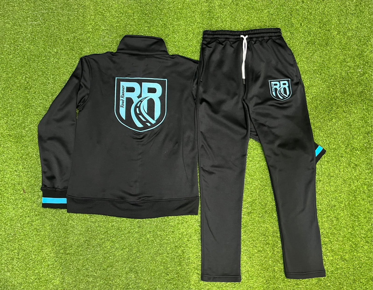 Road Runner Black and Gamma blue tracksuit